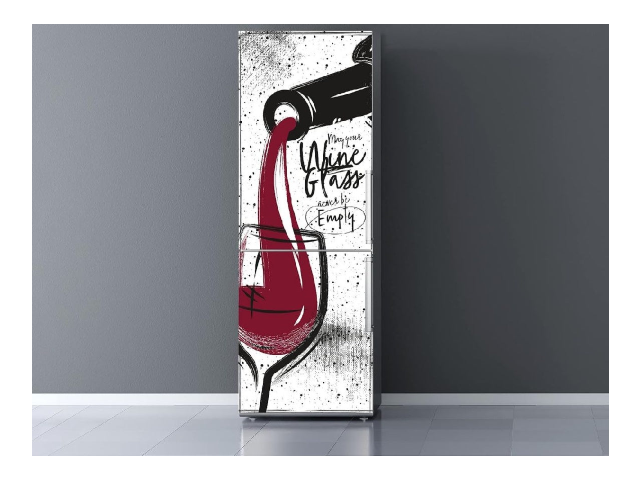 decoratif Oedim Vinyle destine a refrigerateur verre avec vin 185 x 60 cm vinyle decoratif destine a refrigerateurs decoration pour cuisine autocollant refrigerateur