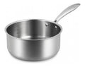 Casserole inox 18/10 Triply 20cm tous feux dont induction fabriquee en France sans ni substances nocives Compatible lavevaisselle Poignee rivetee 6020491