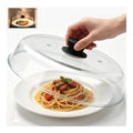 pour microondes Couvercle en verre couvercle pour microondes poignee en ceramique ainsi que vis en ceramique sans Bisphenol A