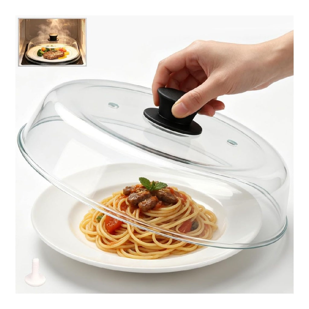 pour microondes Couvercle en verre couvercle pour microondes poignee en ceramique ainsi que vis en ceramique sans Bisphenol A