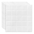 Mural Carrelage Adhesif Cuisine Carre Blanc 10 Pieces Credence AdhesiveCarreauxAutocollant305x 305 cm