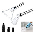 2 Embout Aspirateur Avec 3 Adaptateur Aspirateur destine a 32/35/44cm Tube Suceur Aspirateur Transparent Adaptateur Universel 2 Rallonges En Inox Pour Nettoyer Canape Tapis Interieur Voiture