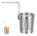 Hemoton a Panier pates pliable dans acier inoxydable avec poignee panier a pates Hotpot Accessoires Passoire de cuisinette pour pates boulettes legumes et fritures diametre 13 cm