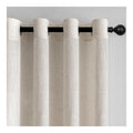 140x240cm Voilage Rideau Naturel Lin Beige Rideaux Chambre Adult Salon Moderne Translucides et Draperies Interieurs a Oeillets Decorati Dressing Cuisine Porte Boheme 2pcs